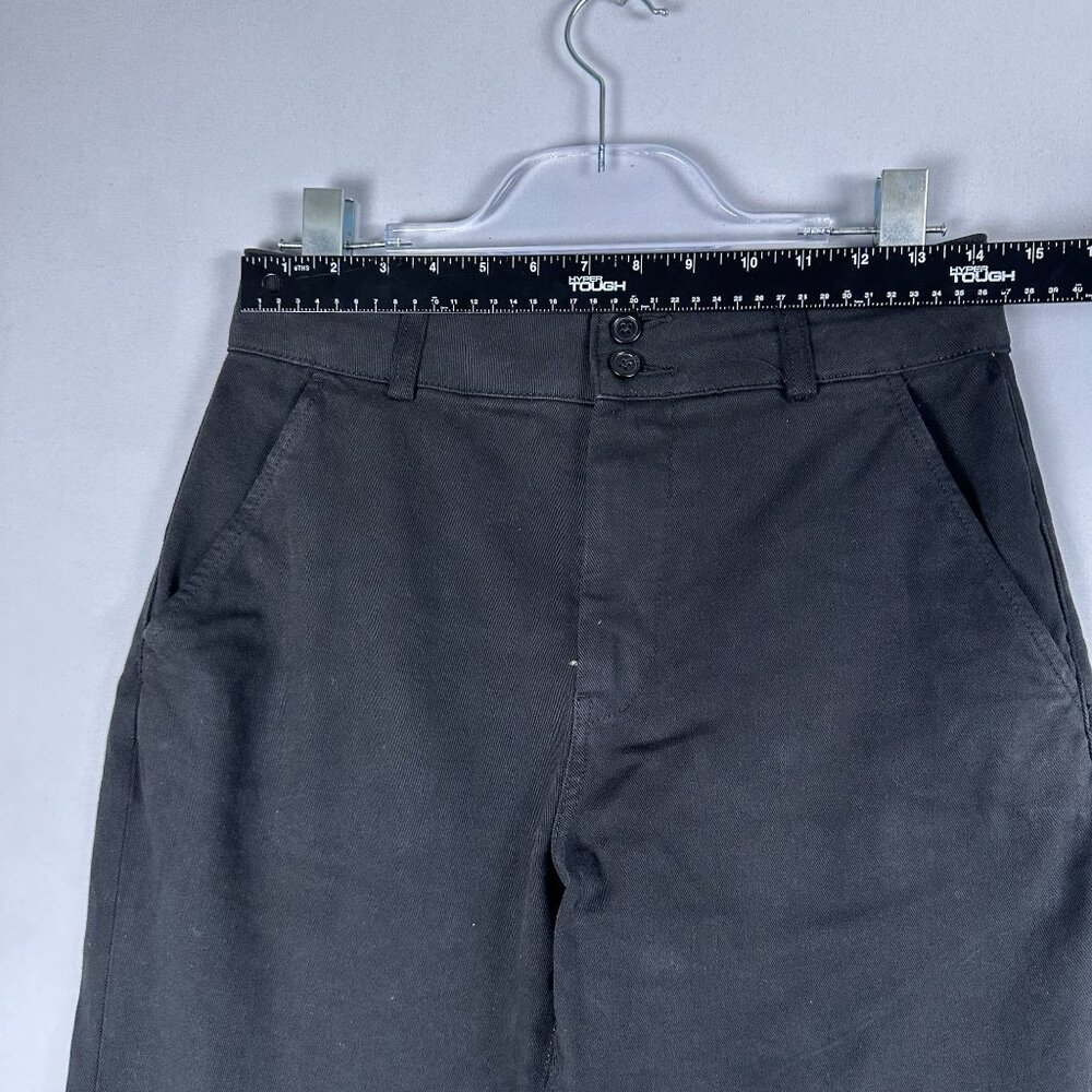 Everlane Straight Leg Crop Pants Mens Size 6 High Rise Dark Wash Black - Picture 4 of 12